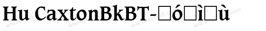 Hu CaxtonBkBT字体转换